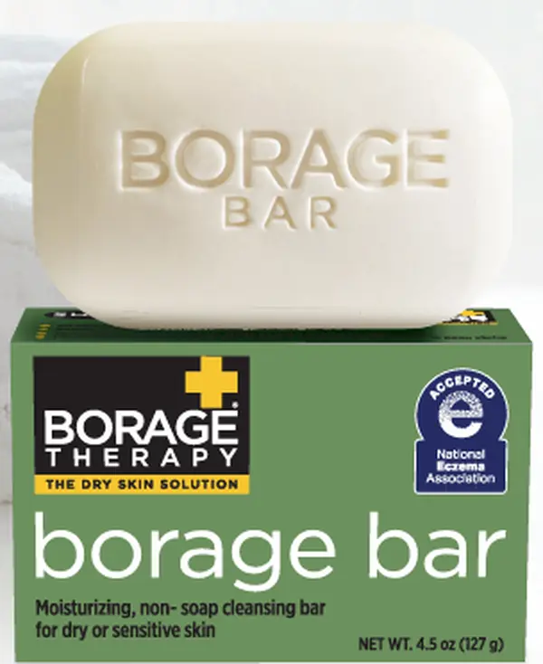Borage Therapy Borage Bar - Gentle Cleanse Body Cleanser for Sensitive, Dry Skin with Deep Moisture, Hydrating, Less Irritating Eczema Relief