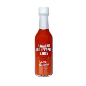 Sorry Not Sorry - Hawaiian Chili Pepper Sauce with Trinidad Scorpion, Carolina Reaper and Ghost Peppers - 5 oz Bottle - Kitchen, Utensils