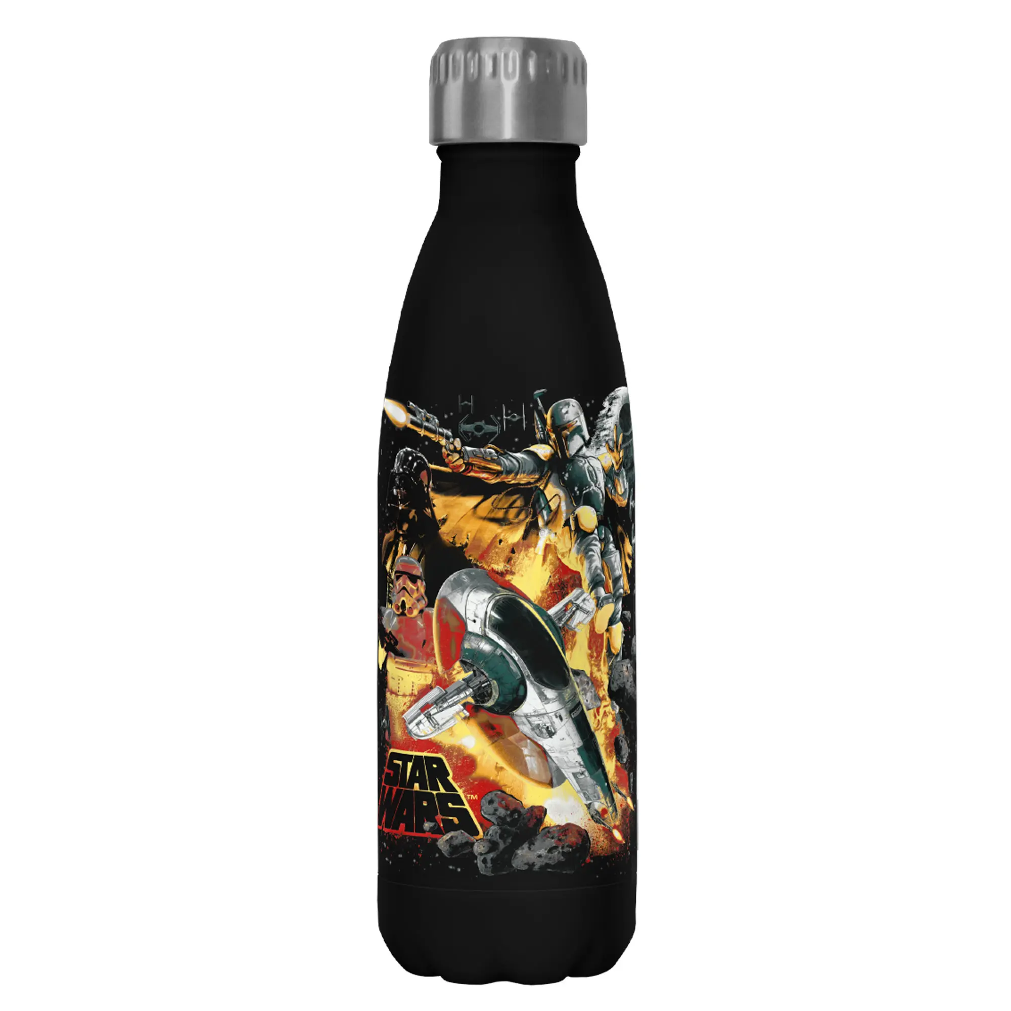 Star Wars Empire Printed Insulated Double-Wall Stainless Steel Water Bottle - BPA-Free, Leak-Proof, Screw-Cap, Travel-Ready Kitchenware Drinkware