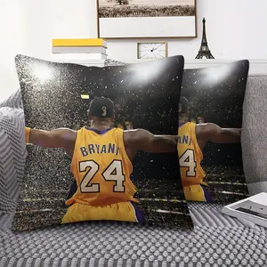 Basketball Inspired Throw Pillow featuring a vibrant digital print, perfect for sports fans. Soft and durable, this decorative cushion adds a stylish touch to your living room, bedroom, or sports den.Includes pillow insert.