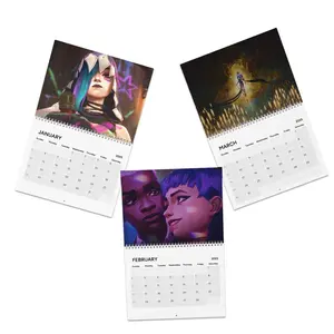 2026 Arcane Wall Calendar, Jinx, Vi, Ekko, Caitlyn & More, Perfect New Year Gift for Arcane Fans, Arcane 2 Calendar, Anime Fan Gift