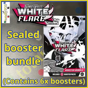 Pokemon White Flare Booster Bundle (Contains 6x play boosters) - NEW and SEALED