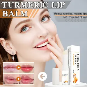 Lip Lightening for Dark Lips, Turmeric Lip Balm for Smokers, Lip Brightener for Smokers Dark Lip, Turmeric Restore Treatment Lightening Cream for Pink Lips Lip for Lip Softening & Hydration
