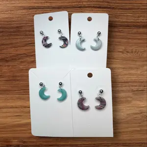 Crescent Moon Dangles