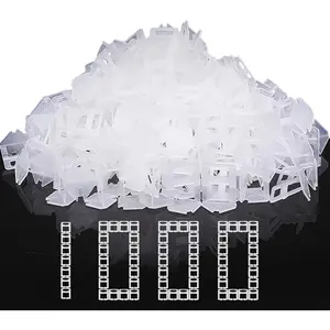 DGSL Tile Leveling System, 1000-Piece 1/16" Tile Spacers Clips Tile Tools, Tile Installation Tools for Tile and Stone Installation