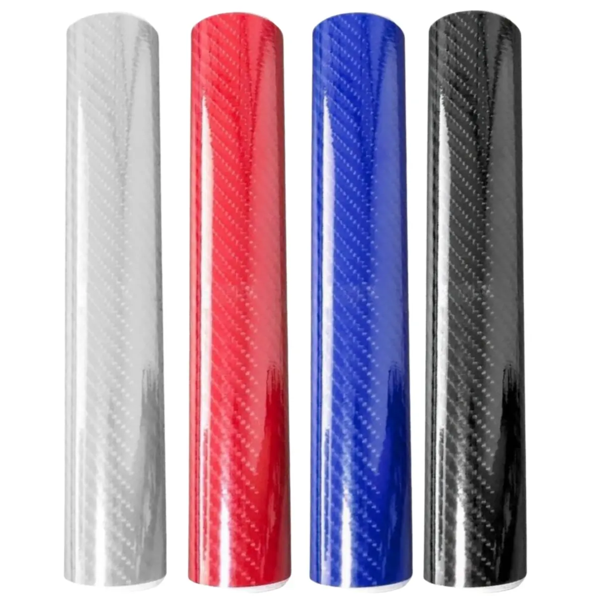 7D Gloss Carbon Fibre Vinyl Film Wrap Decal - 60x12in (5FTx1FT) Bubble-Free Self-Adhesive, DIY Internal/External Decorating My Car Accessory, Universal for Most Popular Car Brands