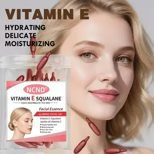 Ncnd Vitamin E Deep Moisture Capsule Serum, Hydrating Moisturizing Smooth Skin, Contains Plant Squalane & Vitamin C, Deep Hydration Brighten Skin (0.7g X 30pcs)