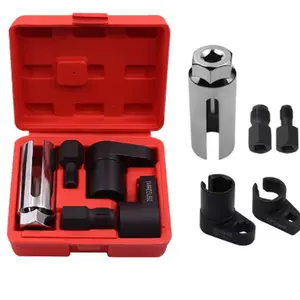 5 PCS Automotive O2 Oxygen Sensor Socket Offset 02 sensor Wrench Remover Tool and Thread Chaser Tool Car Vehicle