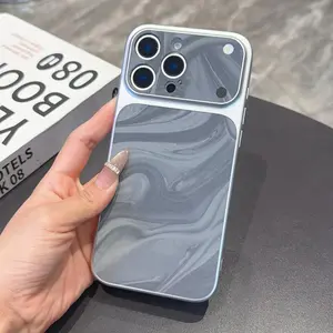 For iPhone 17 Pro Max Case Modern Marble Ink Print Multi-color Protective Shockproof Phone Case Compatible with iPhone 16 15 14 13 12 11
