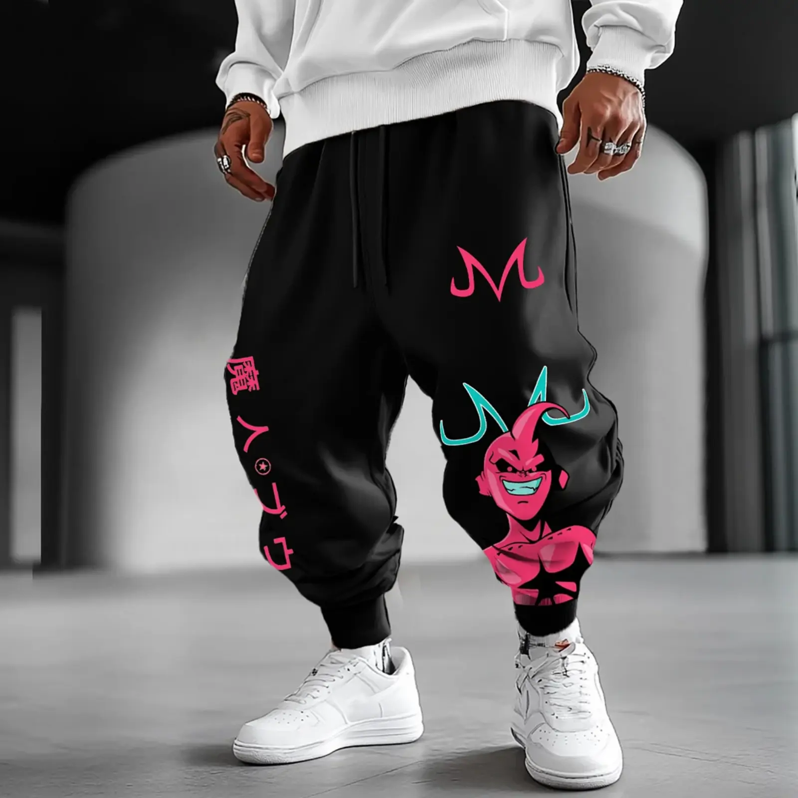 Unisex Majin Buu Jogger Pants, Majin Buu Sweat Pants, Dragon Ball Pant For Fan, Anime Lover