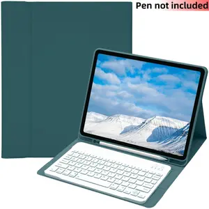 Universal iPad Keyboard Case with Pen Holder, 1 Count Magnetic Detachable Wireless Keyboard, Tablet & Computer Accessories Compatible with iPad Air 1/2/3/4/5