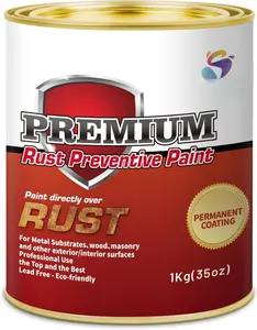 Rust Control  Red Anti Rust Permanently Preventive Coating Epoxy Metal Primer 35 Oz High Gloss Red  for Metal Automotive  Heat Resistance Fast Dry UV Resistant