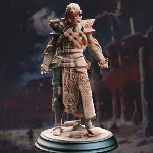 High Elf Chaos Artificer - Netros 3D-Printed Resin Miniature, DM Stash Character Figure Miniatures Home Decor Statue, 3D-Printed Resin Miniatures