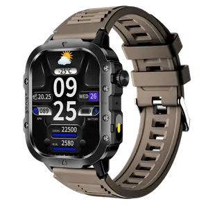 Men's Smartwatches-2.01inch" AMOLED HD Large Screen，Muilt-sports，LED Flashlight，Outdoor Smart Watch，Wristwatch，Bluetooth calls，Fashion Digital Watches，Available for Android and iOS