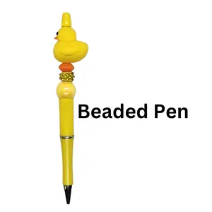 Beaded Pen Duck, Writing Pen, Rubber Duck