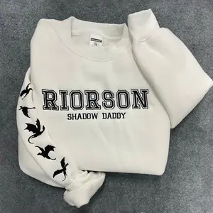 Embroidered Riorson Shadow Daddy Xaden Sweatshirt, Fourth Wing Reading Sweater, Riders Quadrant,Fantasy Reader, Merchandise, Gift for Booker