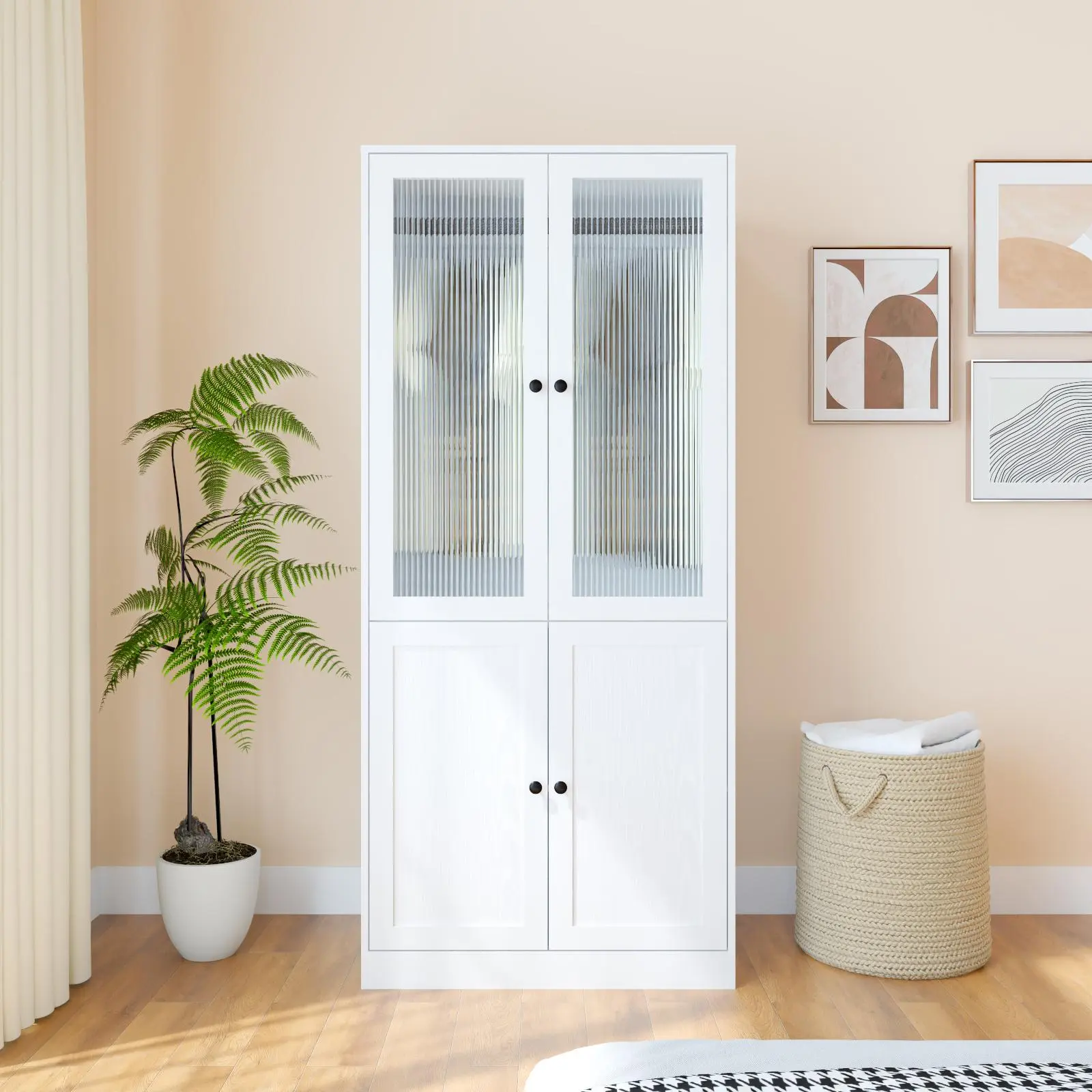 B (4 doors + shelves)