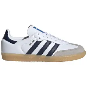 adidas Samba OG Cloud White Collegiate Navy Gum (GS) (kids) by StockX
