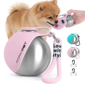 Portable Outdoor Pet Stainless Steel Water Cup