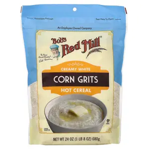 Bob's Red Mill Creamy White Corn Grits, Hot Cereal, 24 oz (680 g)