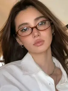 Women's Oval Anti-Blue Light Glasses, Casual Style Metal Frame, Thickened Lens, Premium Hinge, Perfect for Commuting