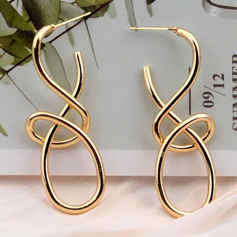 Vintage Alloy Dangle Earrings, Dangling Earrings, Post Earrings, Statement Earrings, Fashionable Jewelry for Women, Trendy Versatile & Exquisite Jewelry for Birthday Gifts, Casual Trendy Jewelry, Summer Dainty Jewelry
