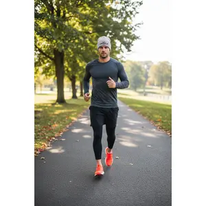 Gym Strong Embroidered Knit Beanie