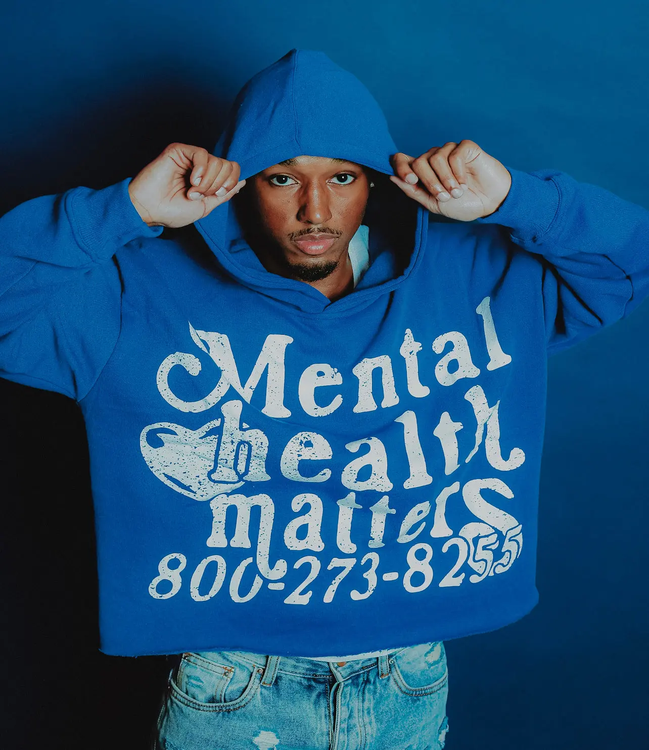 Mental Health Matters: The Reach Hoodie - Blue
