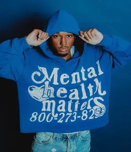 Mental Health Matters: The Reach Hoodie - Blue