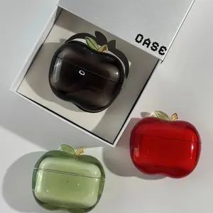 Transparent Fruit Airpods pro 2/1 Earphone Case Drop-proof Apple Shape TPU soft Design Customised Personalised Airpods Pro Case