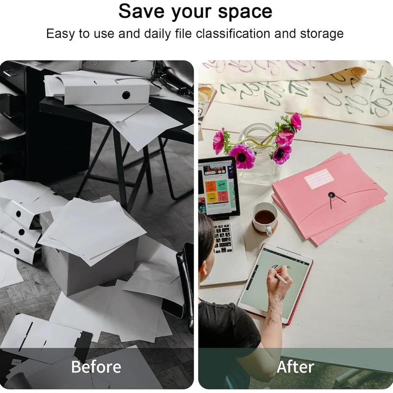 Accordion File Organizer, Pink 13 Pocket Expanding File Folder Organizer for Letter Size/A4 Documents, Expandable Portable Monthly Bill/Receipt Organizer for/Office/School (Black)