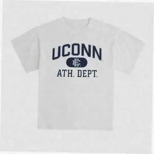EE UConn Athletic Dept Graphic T-Shirt – Vintage College Style Unisex Oversized Cotton Tee Trendy Shirt