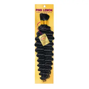 Pink Lemon Unprocessed Virgin Remi Human Hair Braid 13A Deep Bulk (18"-22")