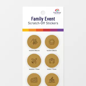 Family Event Scratch-Off Stickers