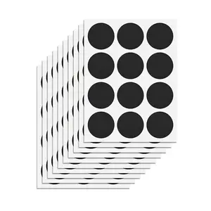 120 Pieces Reusable Round Chalkboard Labels in, Perfect for Jars Spices and Craft Rooms, 10 Sheets Easy to Use