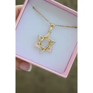 Tricolor Star Of David (Rolo Chain)