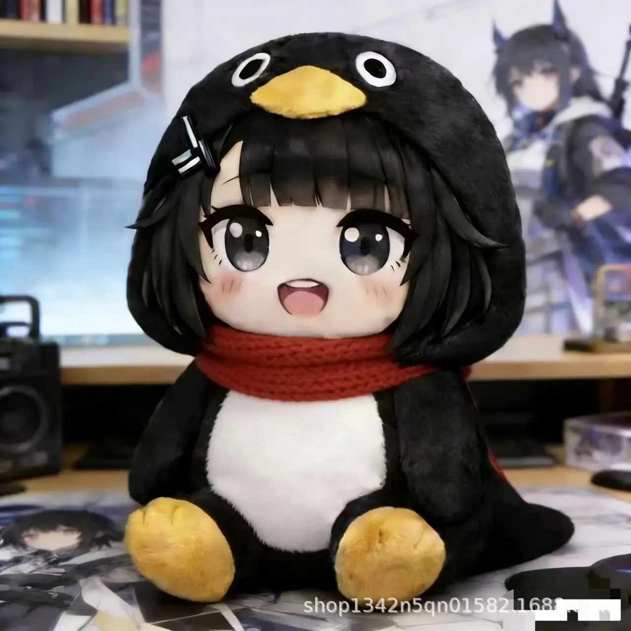 Cooing Penguin + Scarf