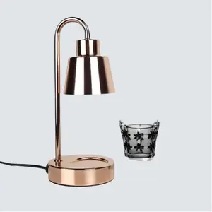 Champagne Metal Lamp Warmer - Elegant Design for Home Decor - Limited Supply - Ideal for Wickless Candles - Meltable Warmer for Home Decor - Box multiple scent