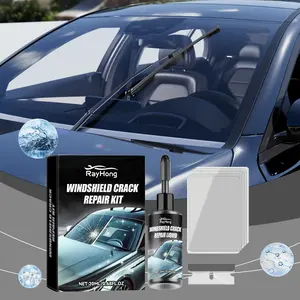 Windshield Crack Repair Kit, Clear Vision Car Renovation Set, Prevents Wind Damage, Essential for Safe Driving, Easy Application
