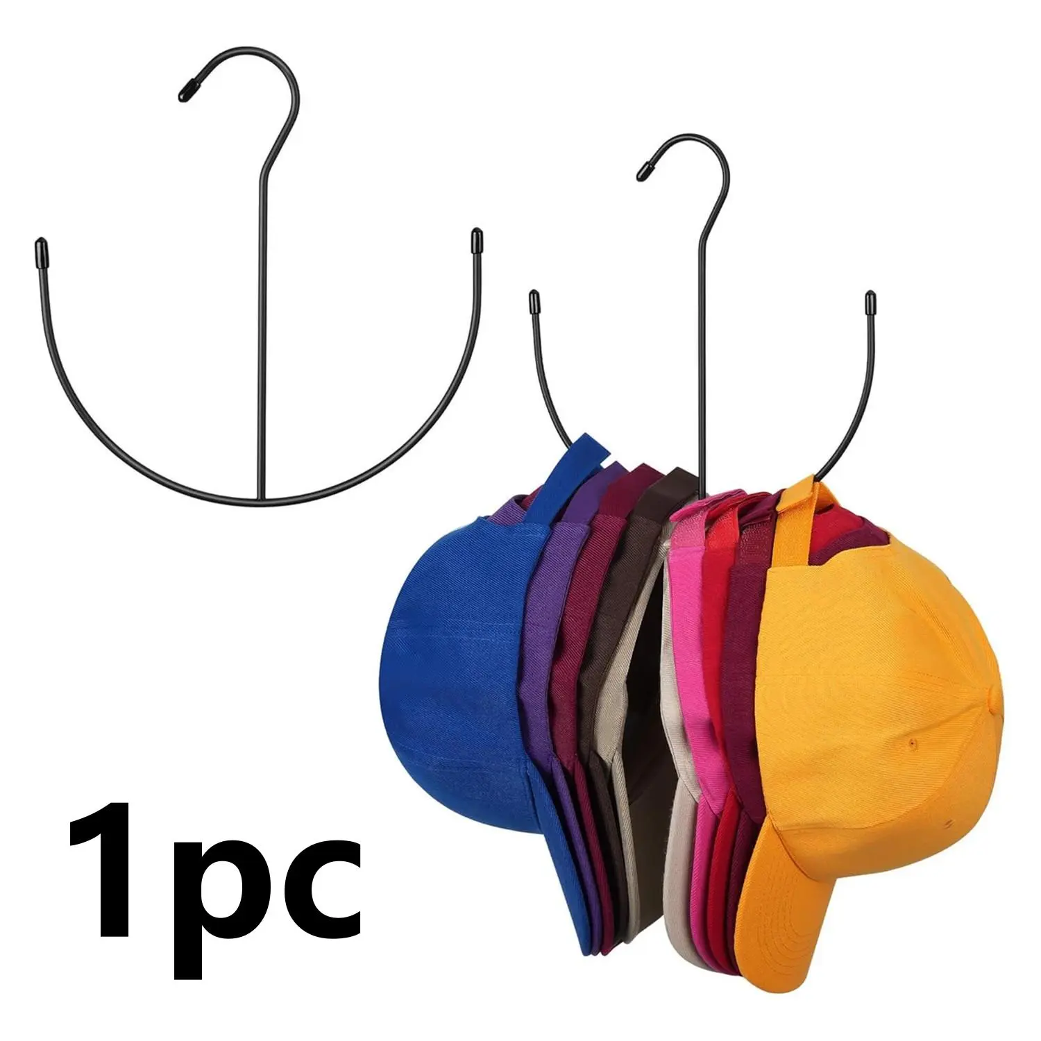 Stainless Steel Closet Organizer Hanger for Hats, Belts, Scarves & Accessories, Space-Saving Hook for Bedroom, Dorm & Entryway