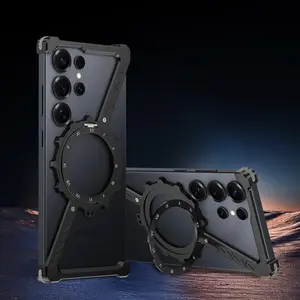 Magnetic Ring Holder Phone Case, Durable Phone Protective Cover, Phone Accessories Compatible with Samsung S25 Ultra S24 Ultra S23 Ultra S22 Ultra, Casing