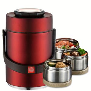 2.0l stainless steel lunch box, 1 count reusable leak proof lunch container with lid, food storage box for school, office, outdoor camping & picnic