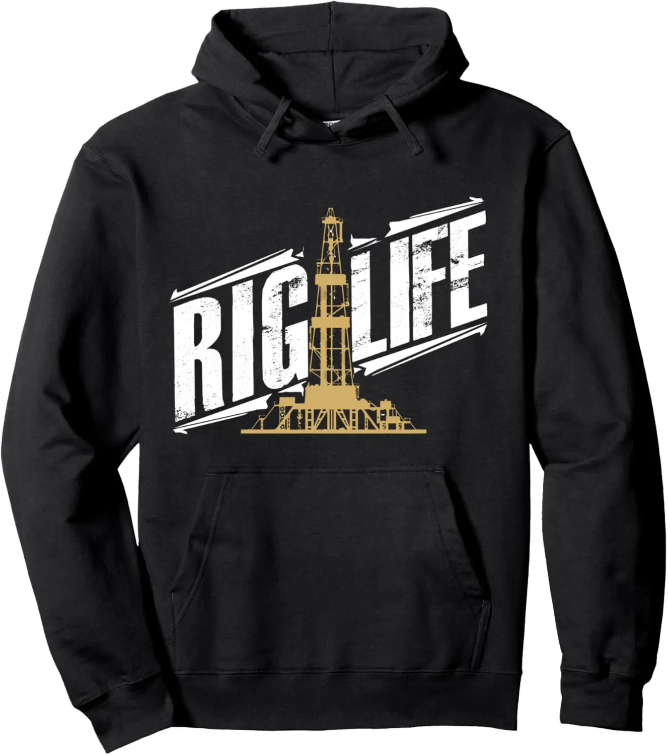 Rig Life Roughneck Oilfield Shirt for Rig Hands Pullover Hoodie