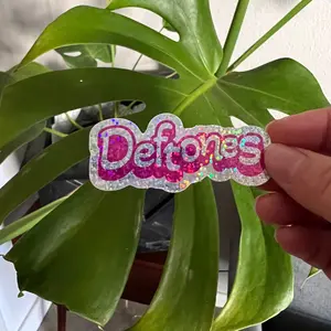 Deftones Girly Pop Glitter Sticker