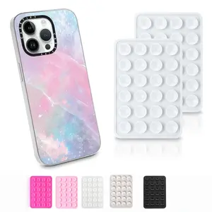 5PCS Suction Phone Grip Pad - Hands-Free Mount for Selfies & Vlogs, Sticky Phone Holder for Content Creators & Filming