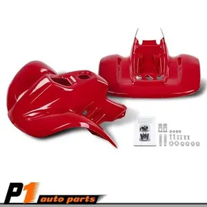 FIT FOR HONDA TRX90 1993-05 RED ABS FRONT & REAR FENDERS SET