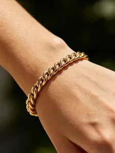 Stainless Steel Twist Chain Bracelet, Trendy and Fashionable Rope-Twisted Chain, Vacuum Plated, Multi-Size Titanium Steel Accessory Chain, Attractive, Versatile, Trendy and Stylish