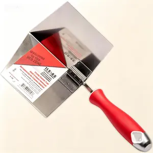 Drywall Corner Taping Knife, 6.5"x11.5" - Pro-Grade Metal Hammer End for Drywall Gyprock Plasterboard Sheetrock, Stainless Steel Blade, Professional Inside Corner Tool