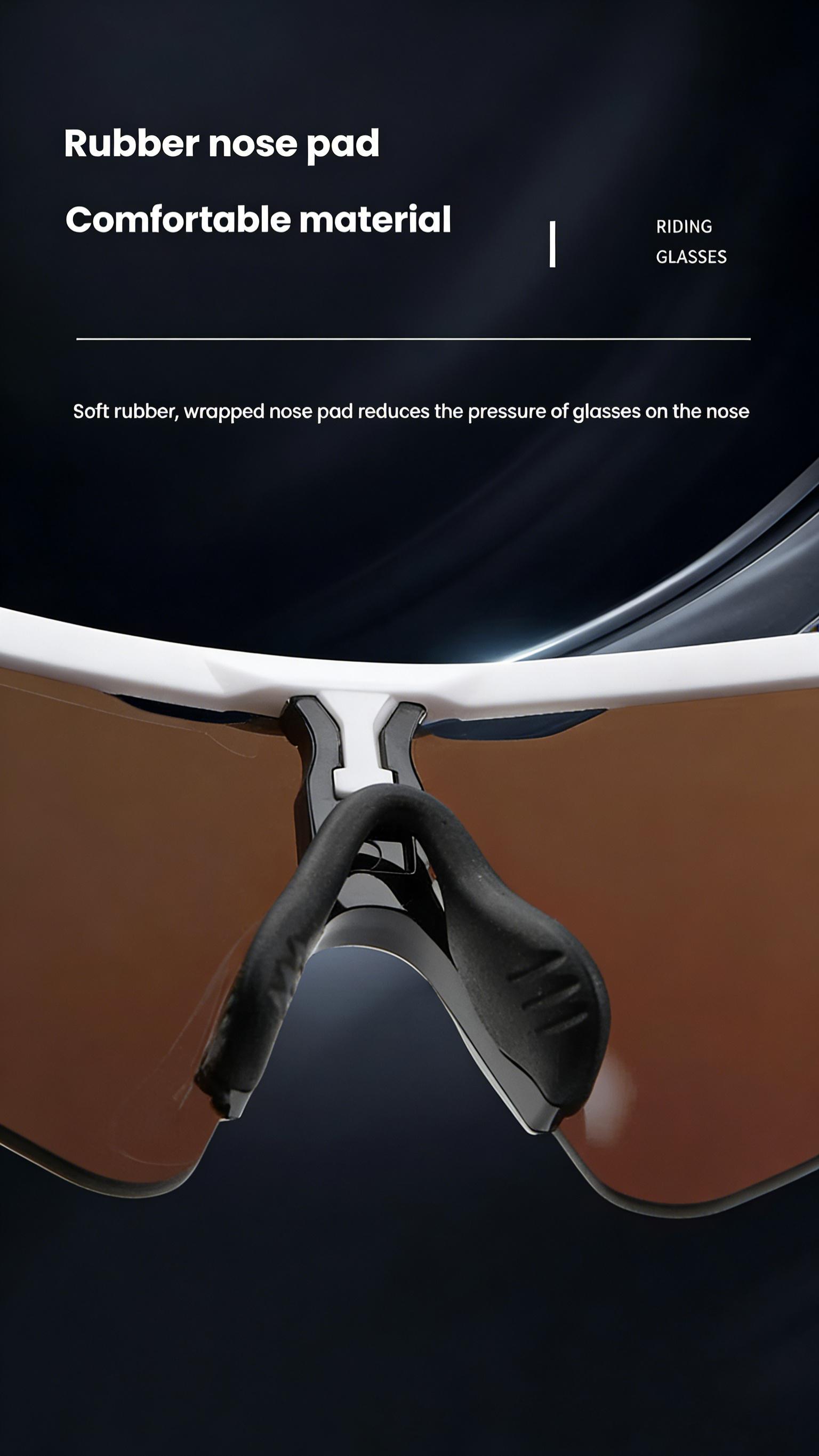 Sports Sunglasses, TR90 Frame Colorful Polarized Sunglasses, Windproof Sun Protection Glasses for Cycling, Driving, Outdoor Activities, E-Bike & Golf, Unisex