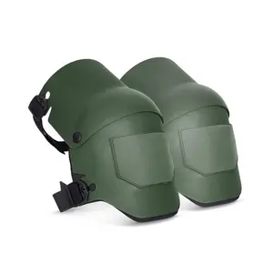 Micas Foldable TPU Knee Guard Green Wear-Resistant Impact-Avoiding Shock-Absorbing for Construction Workers